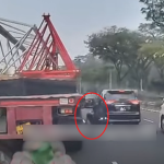 Motorcyclist sent tumbling into path of trailer after rear-ending car on PIE, Singapore News
