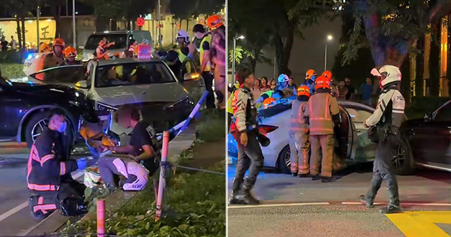 T-bone crash involving SUV, car in Tanjong Pagar leaves driver trapped, Singapore News T-bone crash involving SUV, car in Tanjong Pagar leaves driver trapped, Singapore News