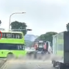 Trailer driver runs red light, nearly hits bus and car in Jurong, Singapore News