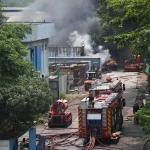 About 50 evacuated as firefighters tackle blaze at warehouse in Penjuru Road
