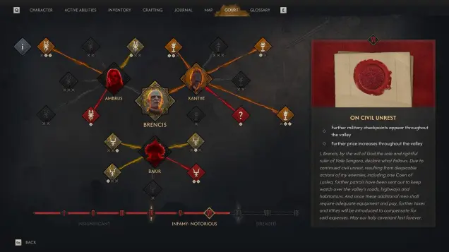 All Infamy Edicts In The Blood Of Dawnwalker – Vampire Court Guide