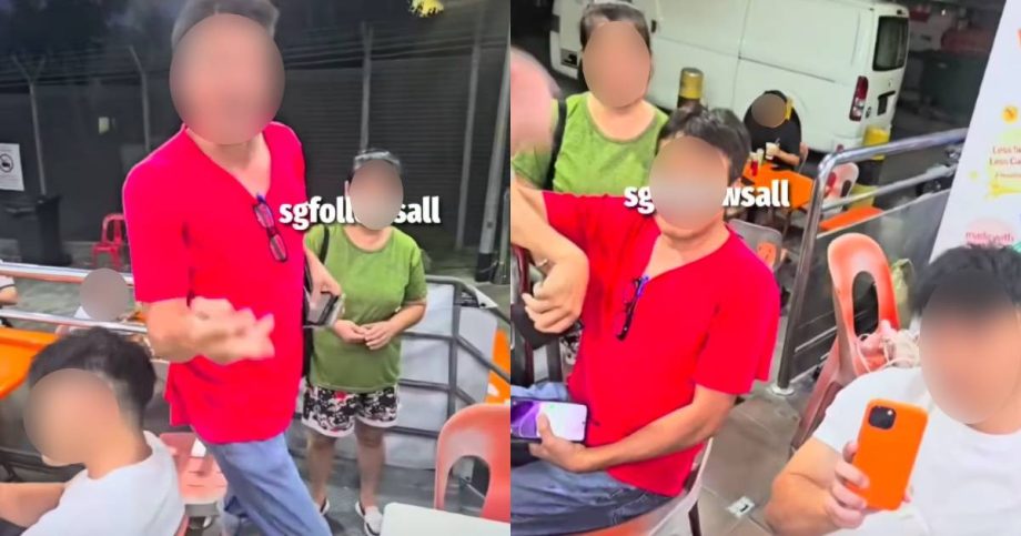 Viral Sembawang coffee shop dispute: Man claims drinks stall owner threw water bottle, challenged father to ‘back alley’ fight, Singapore News Viral Sembawang coffee shop dispute: Man claims drinks stall owner threw water bottle, challenged father to ‘back alley’ fight, Singapore News