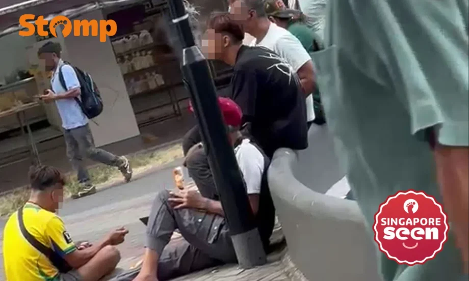 Group seen seemingly vaping near Tampines playground