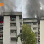 Firefighters enter Pasir Ris flat to extinguish fire