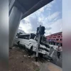 Trapped minibus driver rescued after accident in Bedok