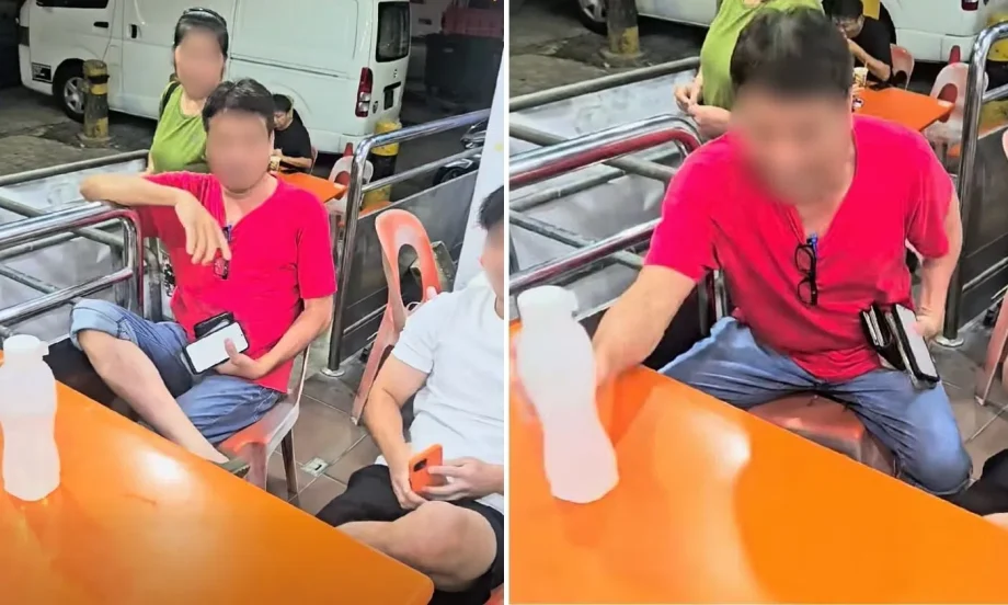 Coffee shop dispute over water bottle in Chong Pang