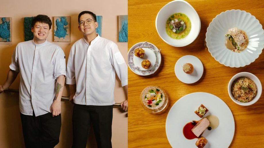 Singapore chefs Barry Quek and Keith Teo at Whey Hong Kong