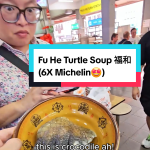@sgmustwatchla Insane! Scary 1st time Michelin Turtle Soup hawker experience… …