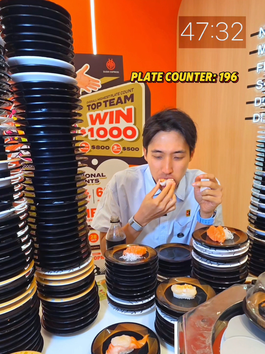 @zermattneo 201 plates of sushi in 50 minutes! 48 more than my previous record. … @zermattneo 201 plates of sushi in 50 minutes! 48 more than my previous record. …