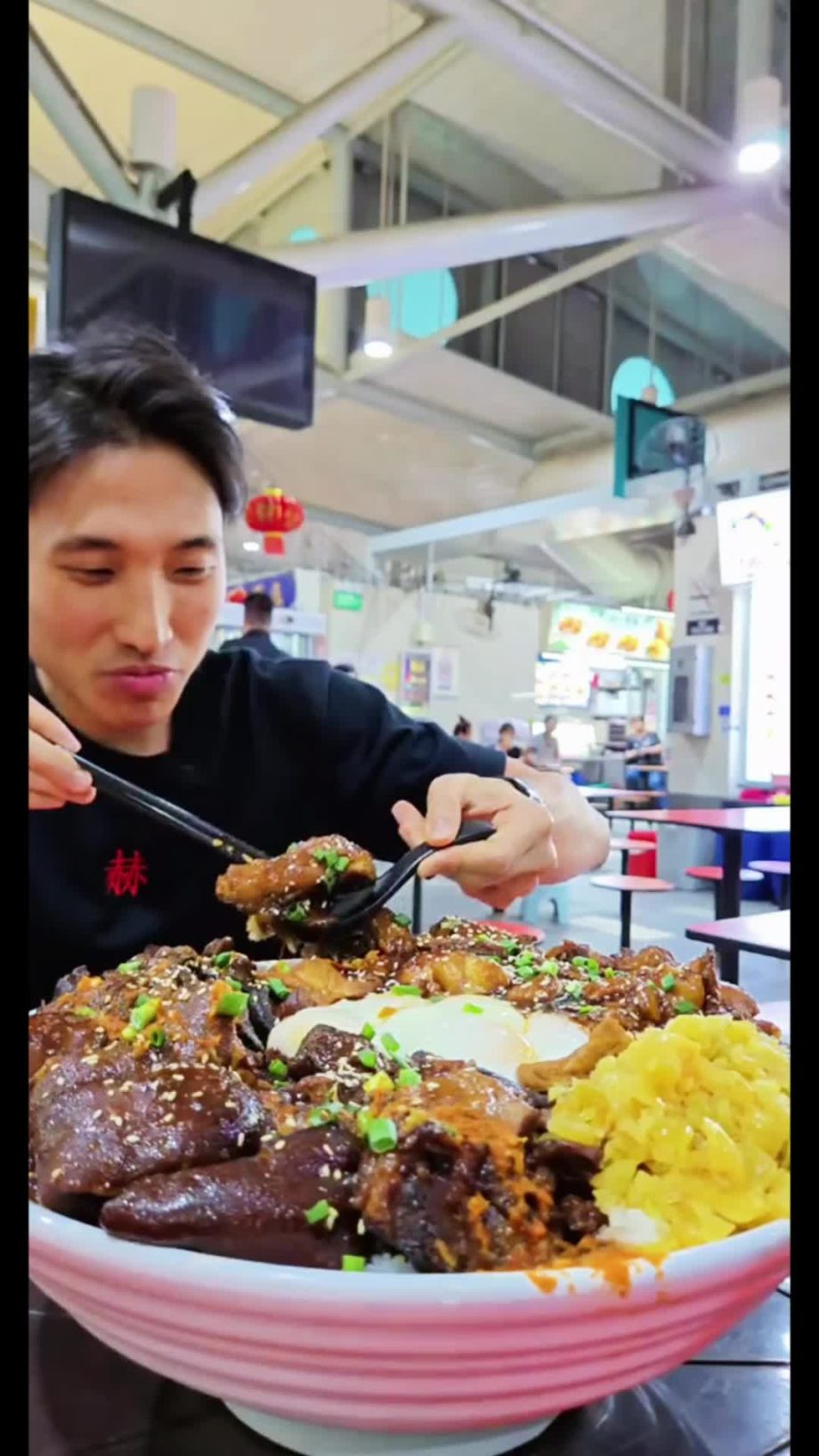 @xiaojunfat 7KG Braised Pork Rice Challenge from @meatandricesg! Meat sweats wer…