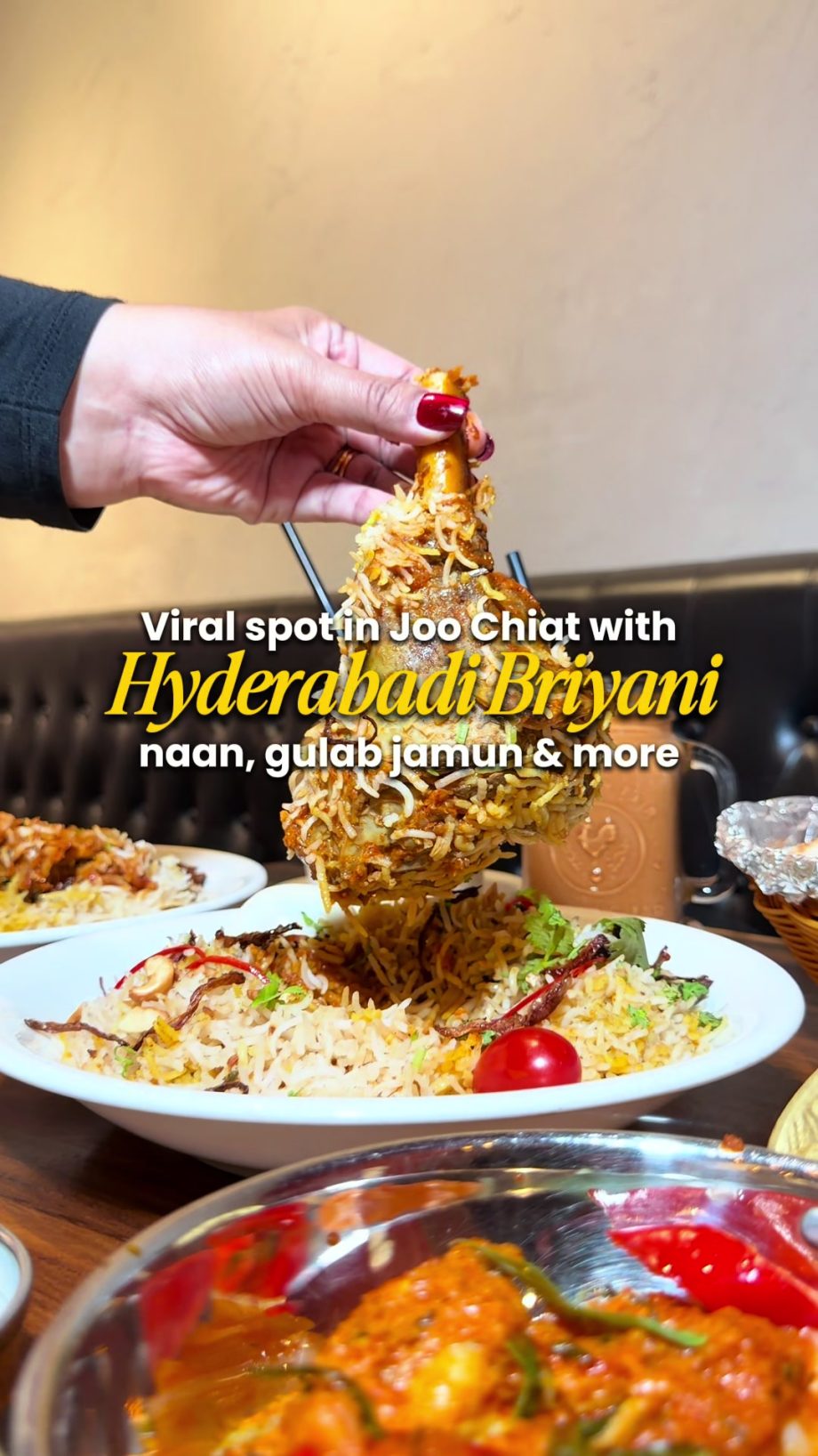 @sgwheretodine Viral spot in Joo Chiat with Hyderabadi briyani, naan, gulab jamu…