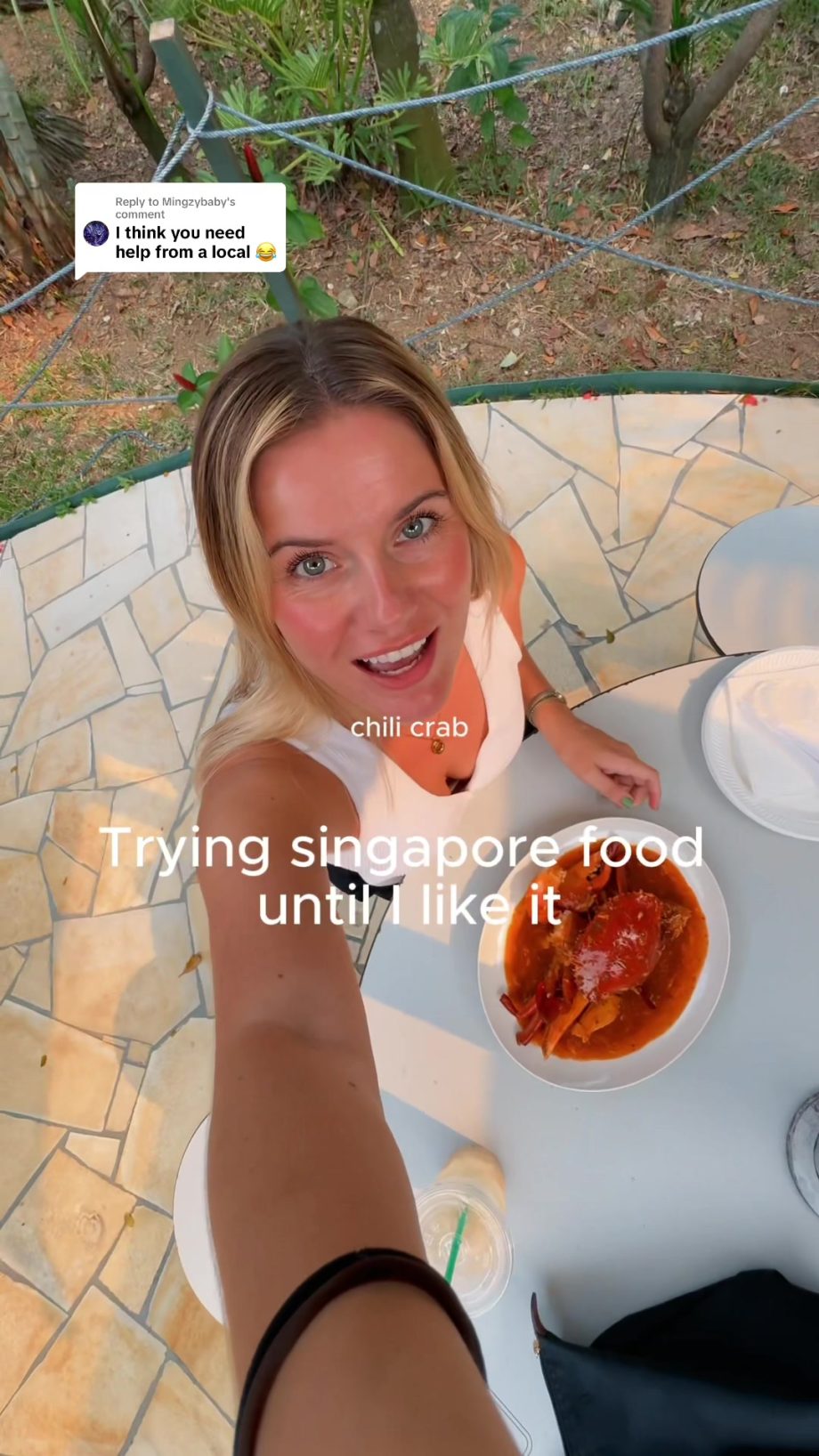 @hailey.watt Replying to @Mingzybaby eating Singapore food til I like it #hawker…