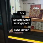 @pov.in.sg POV Day 43! Getting an early lunch in Singapore Management University…