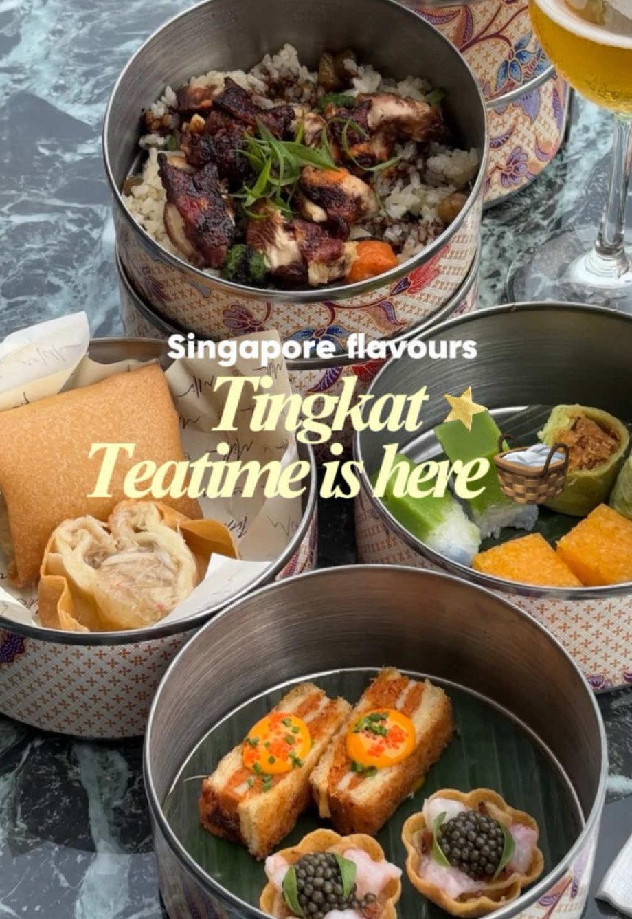 @burpplesg Say hello to Tingkat Teatime at Milli  — a four-tier spread by Chef L…