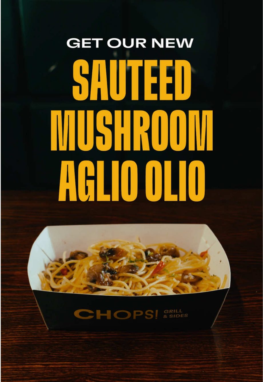 @chopsgrillandsides Just a little reminder…  Our NEW Sautéed Mushroom Aglio Olio…
