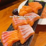 @sgadventurousduo .90 for five slices of sashimi?! Only available on Mondays a…