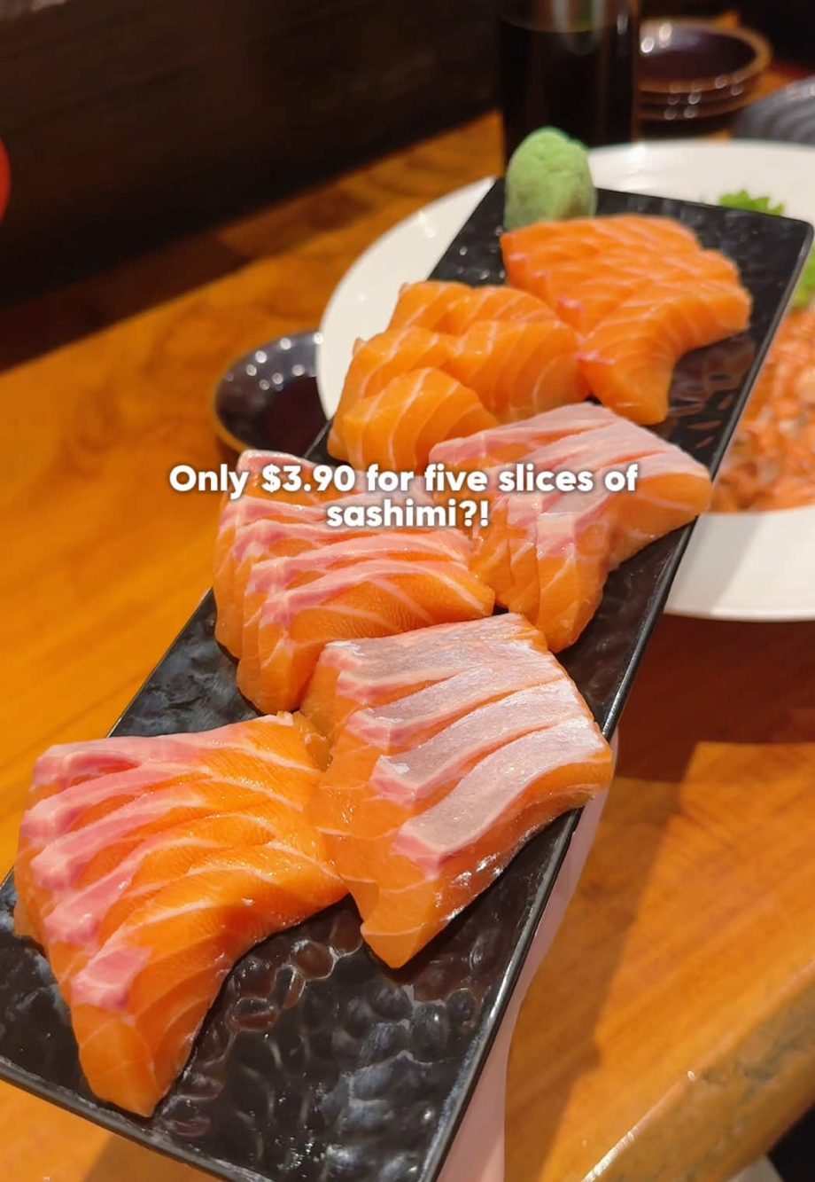 @sgadventurousduo .90 for five slices of sashimi?! Only available on Mondays a… @sgadventurousduo .90 for five slices of sashimi?! Only available on Mondays a…