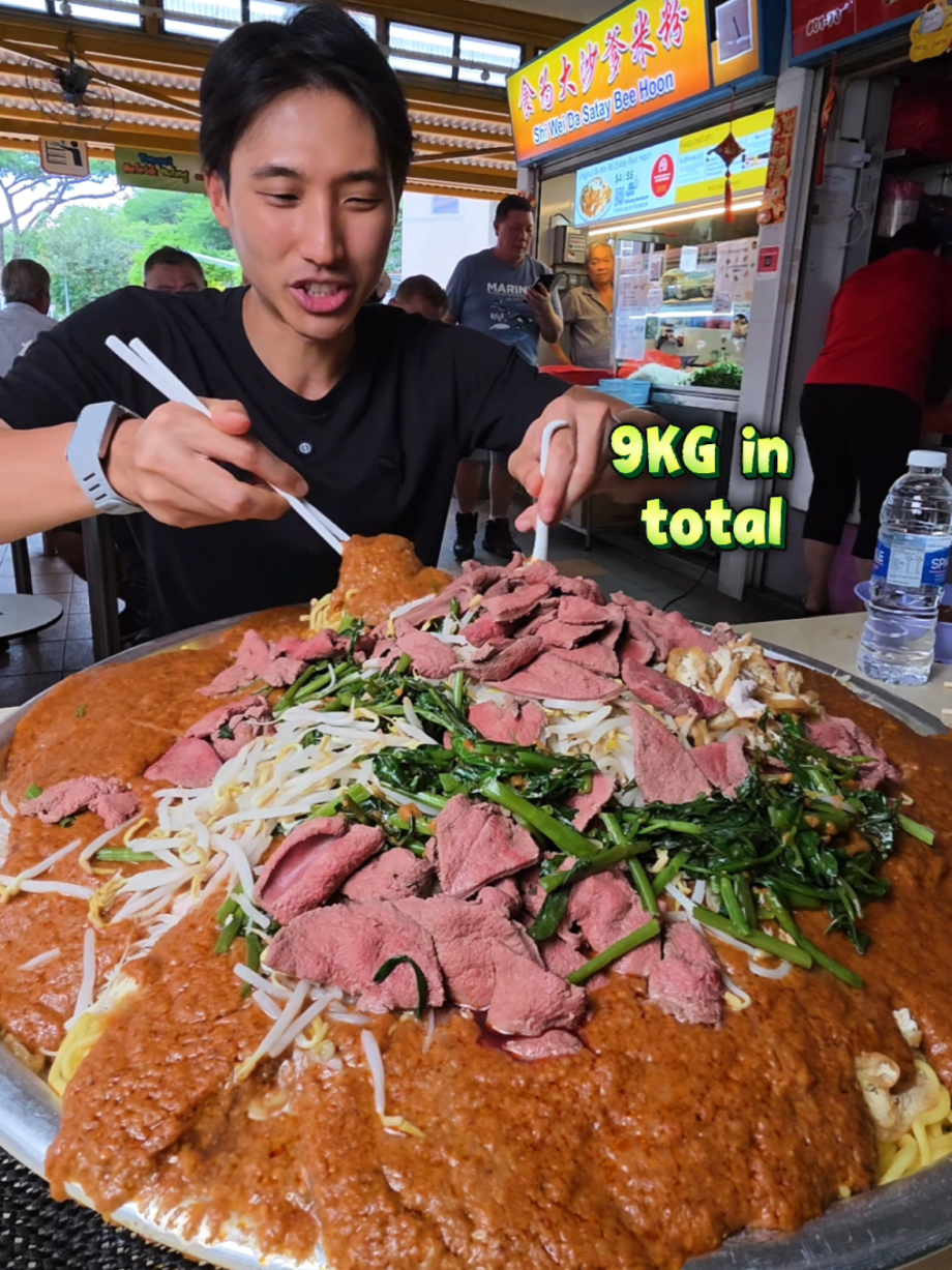 @zermattneo 9KG Satay Noodle Challenge done…Barely. Was pretty damn close to g…