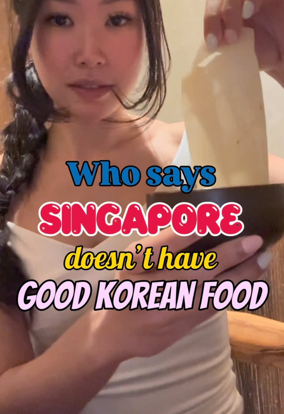 @girlyaps Trying premium jeju pork tonkatsu in Singapore  YUMM  #tastetest #sgti…
