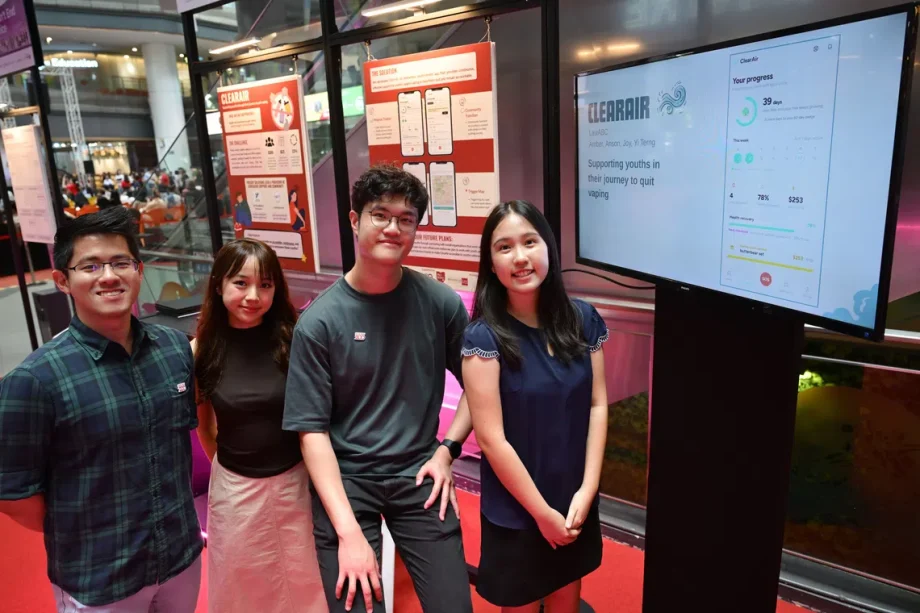 Law students create app to help youth quit vaping in Singapore