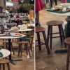 Lau Pa Sat: Tourists leave dirty trays