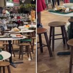 Lau Pa Sat: Tourists leave dirty trays