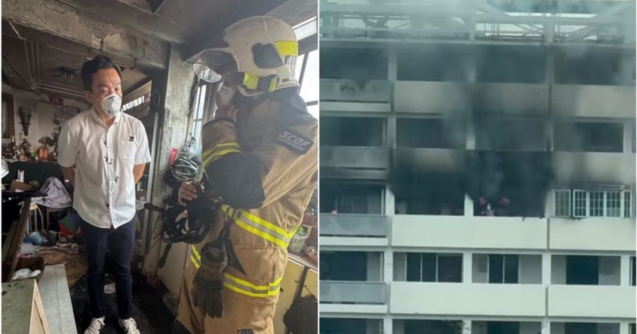 Two taken to hospital for smoke inhalation after fire breaks out in Queenstown flat; 25 others evacuated