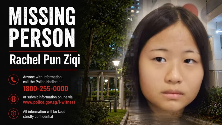 SG Police: Appeal for information on girl, 13, missing since Oct 22, last seen in Block 8 Lorong 39 Geylang, wearing light-coloured t-shirt and dark-coloured pants