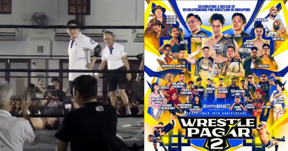 Singapore MP Foo Cexiang makes ‘wrestling debut’, shows off slick moves at WrestlePagar, Singapore News Singapore MP Foo Cexiang makes ‘wrestling debut’, shows off slick moves at WrestlePagar, Singapore News
