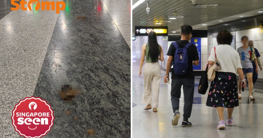 Man finds what looks like faeces at Outram Park MRT Man finds what looks like faeces at Outram Park MRT