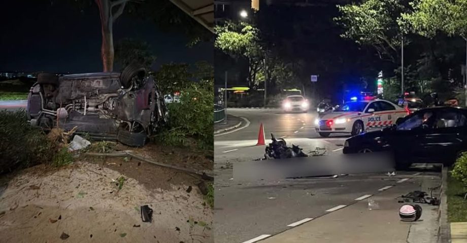 Two 24-year-olds killed in Tampines accident, male driver & female passenger fle…