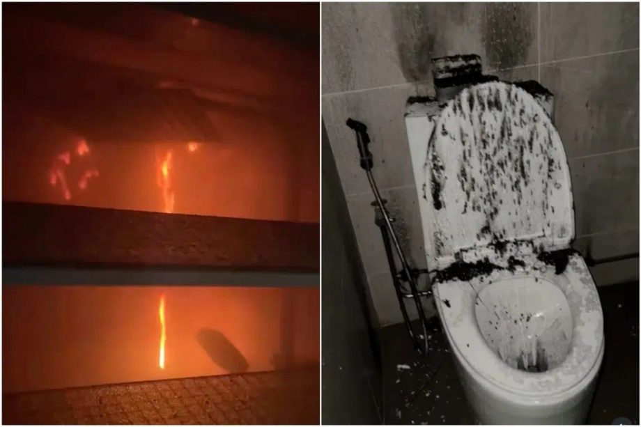 Family of six escapes after fire breaks out in toilet of Singapore’s Punggol HDB flat