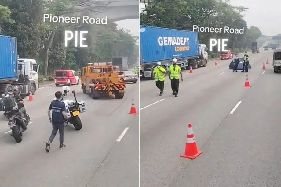 Woman found dead on Singapore expressway was hit by minibus in Jurong West; driver arrested Woman found dead on Singapore expressway was hit by minibus in Jurong West; driver arrested