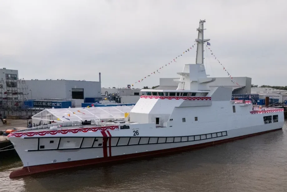 Singapore navy launches advanced Sentinel-class offshore patrol vessel Singapore navy launches advanced Sentinel-class offshore patrol vessel