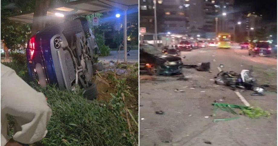 Police arrest driver, passenger who fled from Tampines crash that killed motorcyclist, pregnant wife Police arrest driver, passenger who fled from Tampines crash that killed motorcyclist, pregnant wife