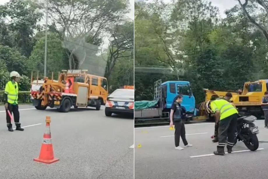Motorcyclist dies after accident on PIE in Singapore Motorcyclist dies after accident on PIE in Singapore