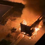 Lorry fire in Race Course Road; no injuries reported
