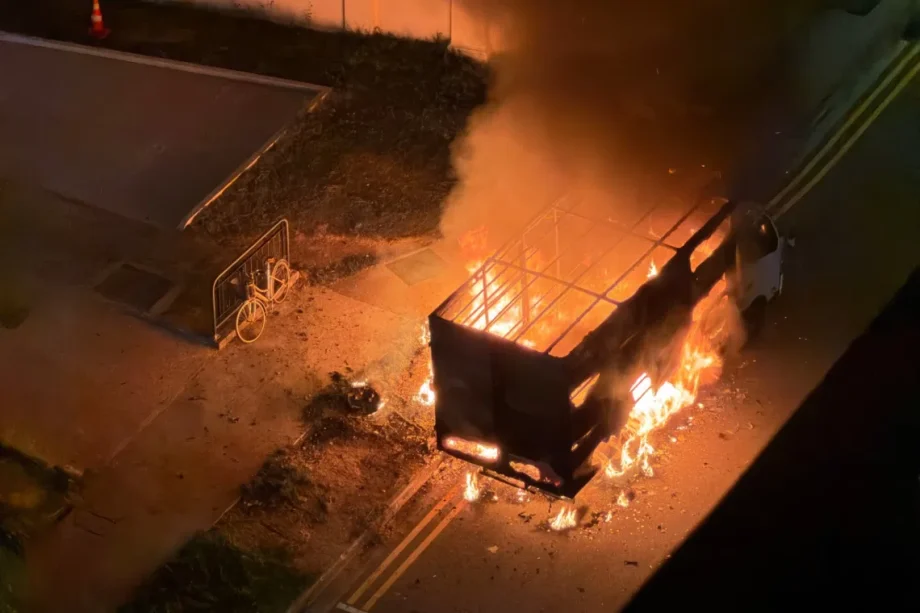 Lorry fire in Race Course Road; no injuries reported