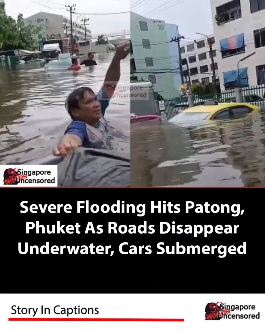 Severe flooding hits Patong, Phuket, as roads disappear underwater and cars are… Severe flooding hits Patong, Phuket, as roads disappear underwater and cars are…