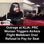 A Chinese woman allegedly caused a commotion on an AirAsia flight in KL after in…