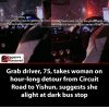 A woman in Singapore was left frightened after her Grab ride from Circuit Road t…