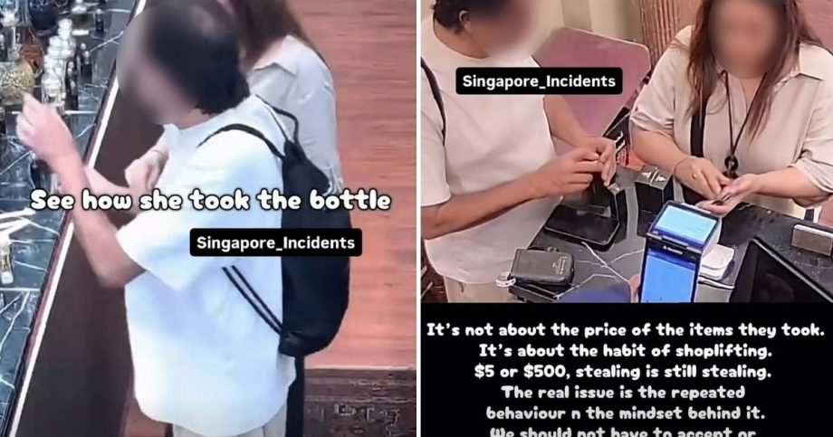 Tourist couple caught shoplifting on Bussorah Street