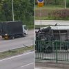 Bartley Road van divider crash: driver assisting police