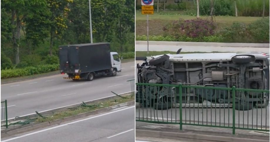 Bartley Road van divider crash: driver assisting police Bartley Road van divider crash: driver assisting police