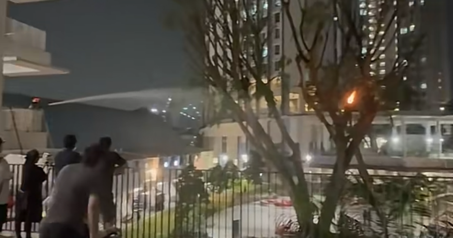 Tree outside Margaret Drive Hawker Centre catches fire, no injuries reported, Singapore News