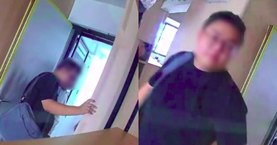 3 caught on CCTV entering HDB flat under renovation, ignoring owner’s orders to leave, Singapore News