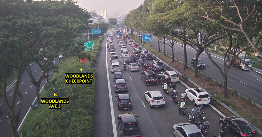 Very heavy departure traffic at Woodlands Checkpoint on Oct 30, queue reaches BKE: ICA, Singapore News