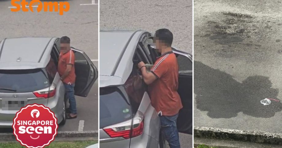 Man allegedly pees in plastic bag at Kampong Gelam carpark