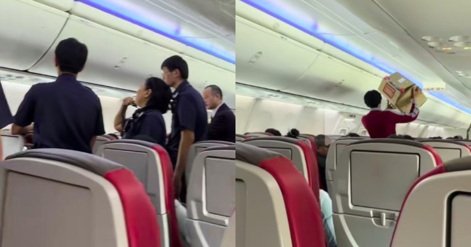 Woman escorted off Batik Air flight in Singapore after dispute over cardboard box, Singapore News Woman escorted off Batik Air flight in Singapore after dispute over cardboard box, Singapore News
