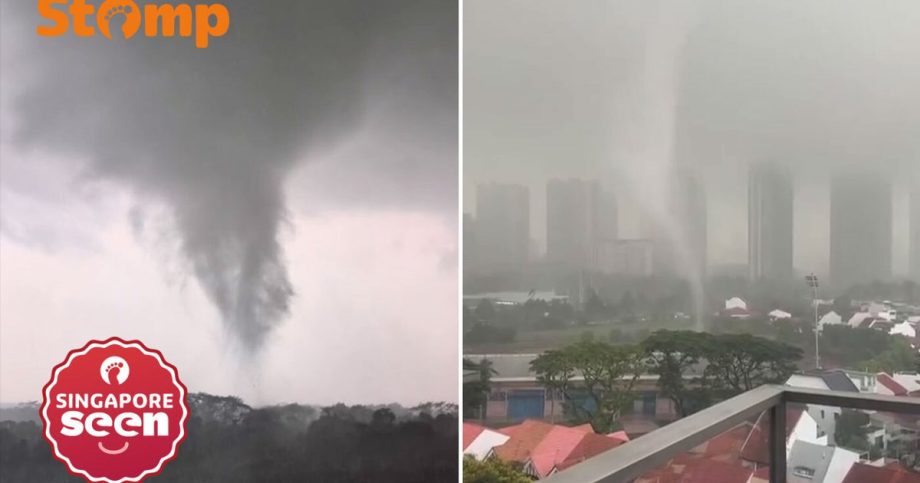 Funnel cloud spotted in Woodlands on Sept 30 Funnel cloud spotted in Woodlands on Sept 30